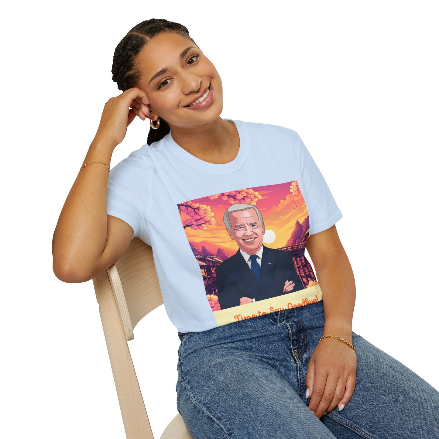 Biden Time to Say Goodbye Unisex Softstyle T-Shirt