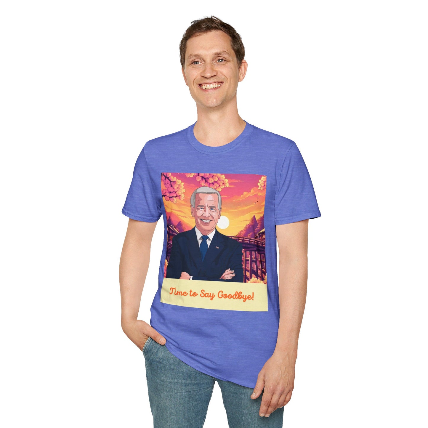 Biden Time to Say Goodbye Unisex Softstyle T-Shirt