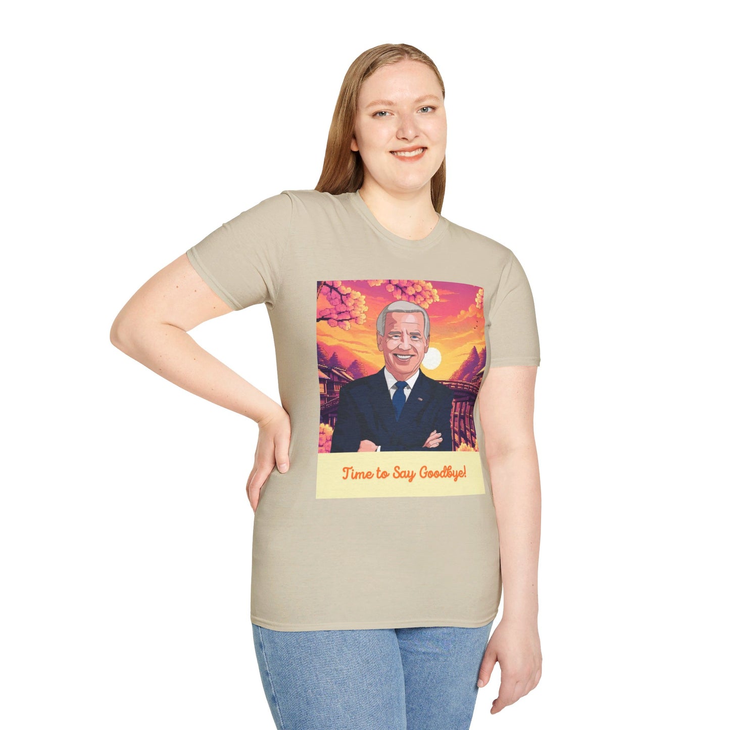 Biden Time to Say Goodbye Unisex Softstyle T-Shirt