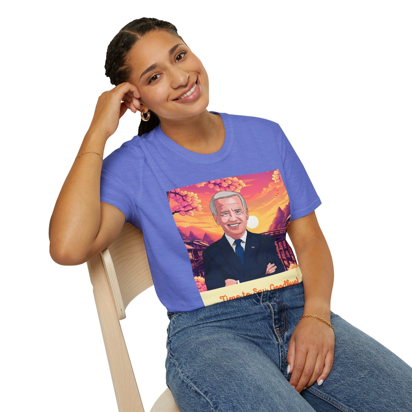 Biden Time to Say Goodbye Unisex Softstyle T-Shirt