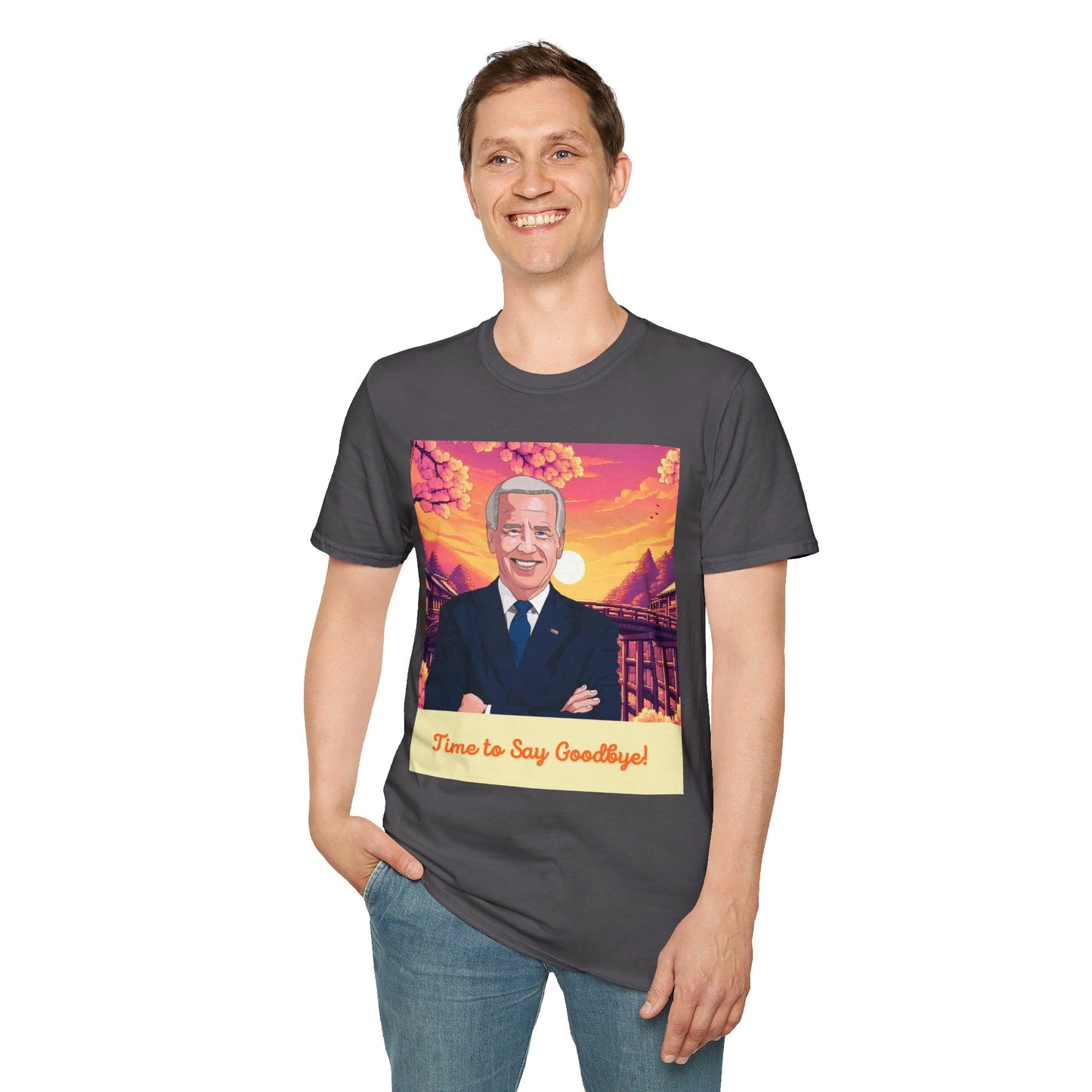 Biden Time to Say Goodbye Unisex Softstyle T-Shirt