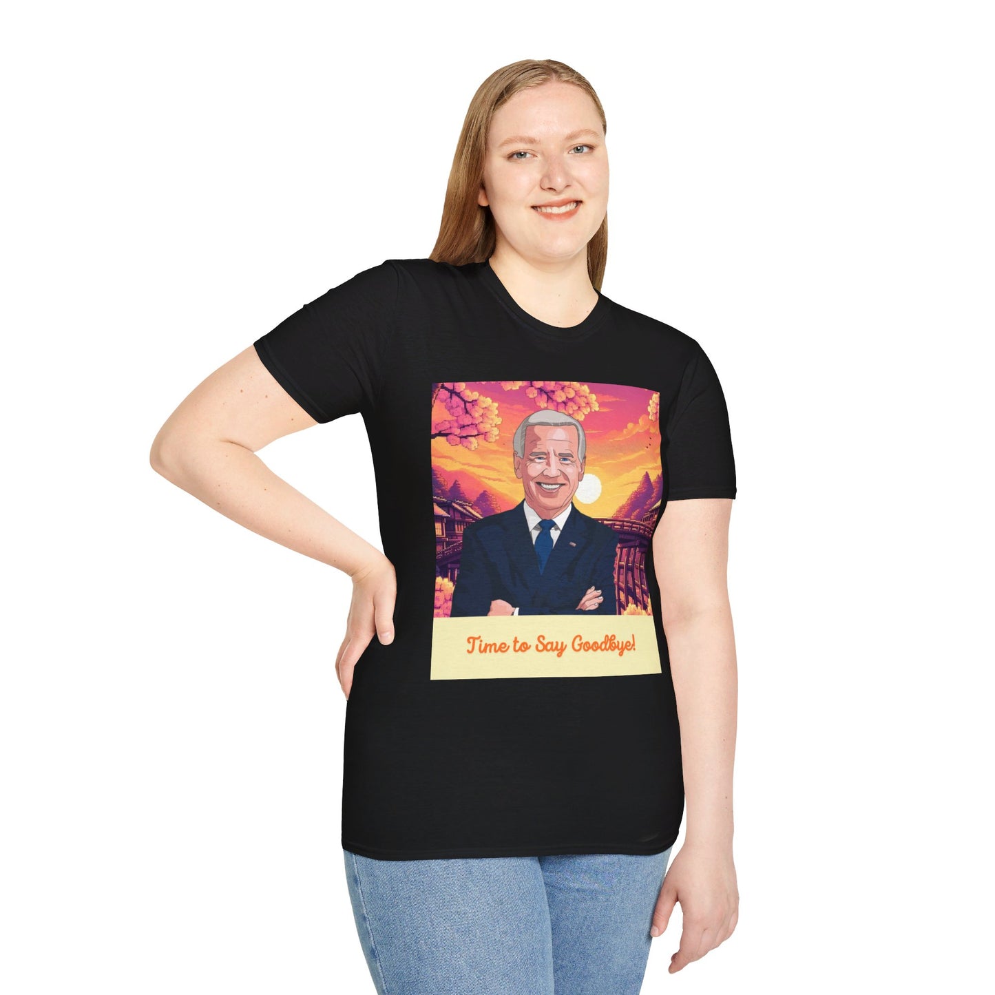 Biden Time to Say Goodbye Unisex Softstyle T-Shirt