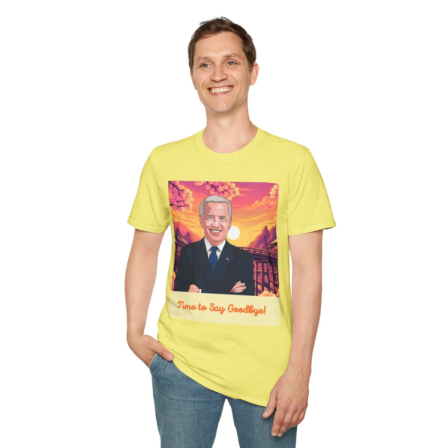 Biden Time to Say Goodbye Unisex Softstyle T-Shirt