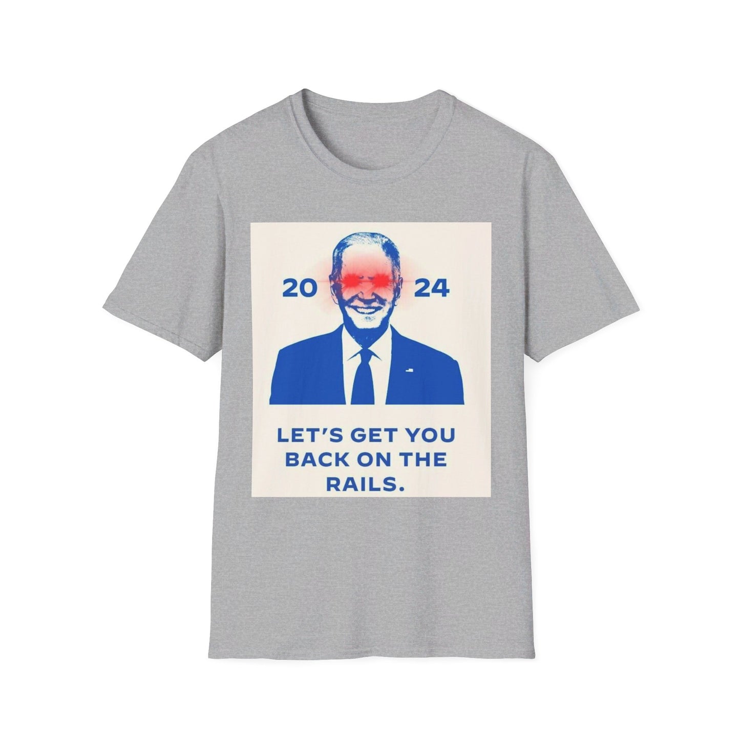 Biden Back on Rails Unisex Softstyle T-Shirt