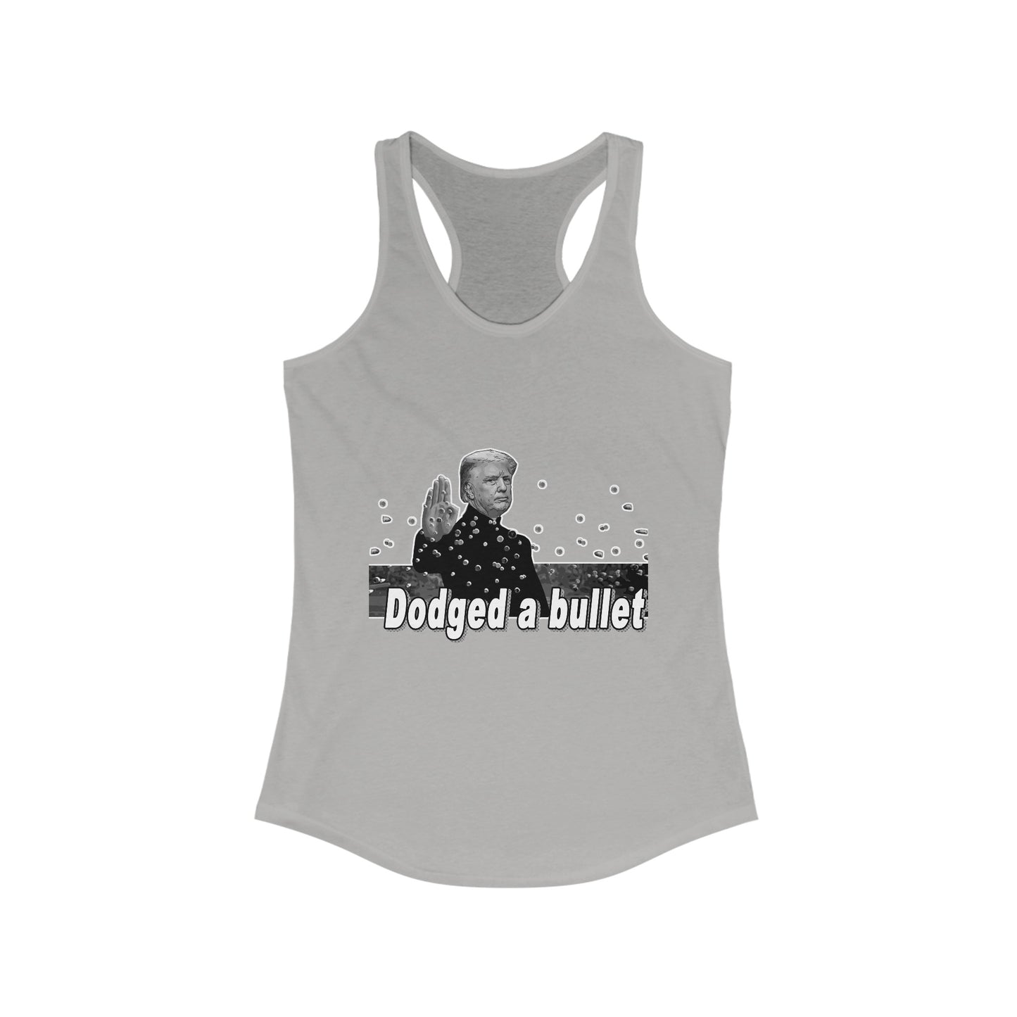 Trump Dodged A Bullet Women's Ideal Racerback Tank