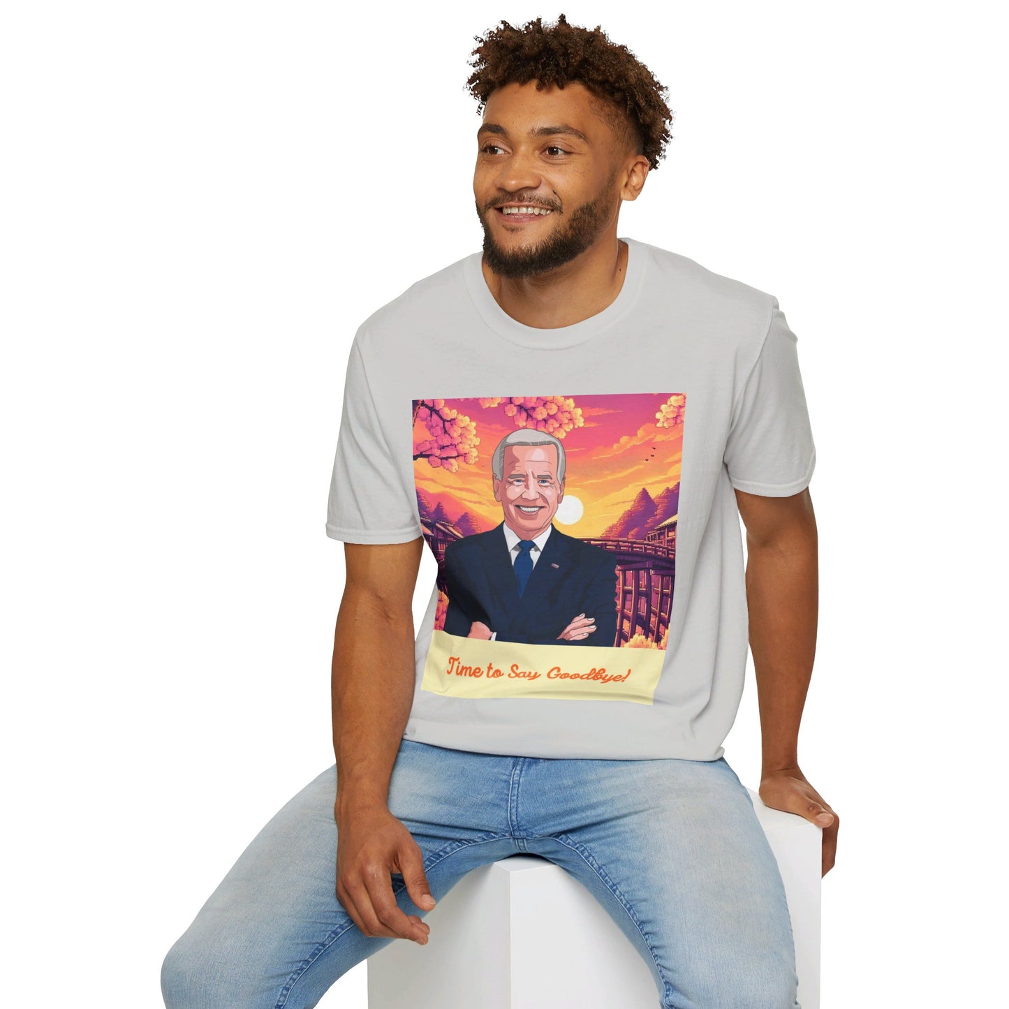 Biden Time to Say Goodbye Unisex Softstyle T-Shirt