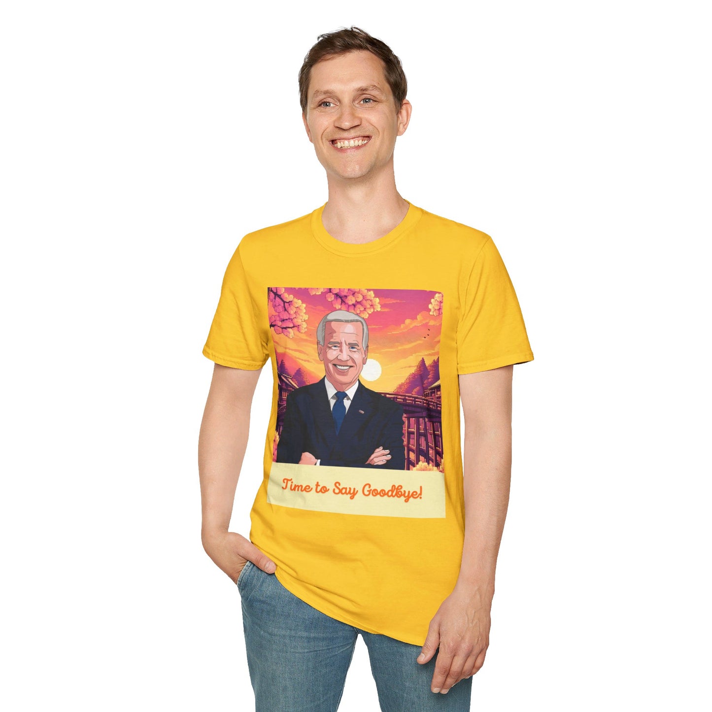 Biden Time to Say Goodbye Unisex Softstyle T-Shirt