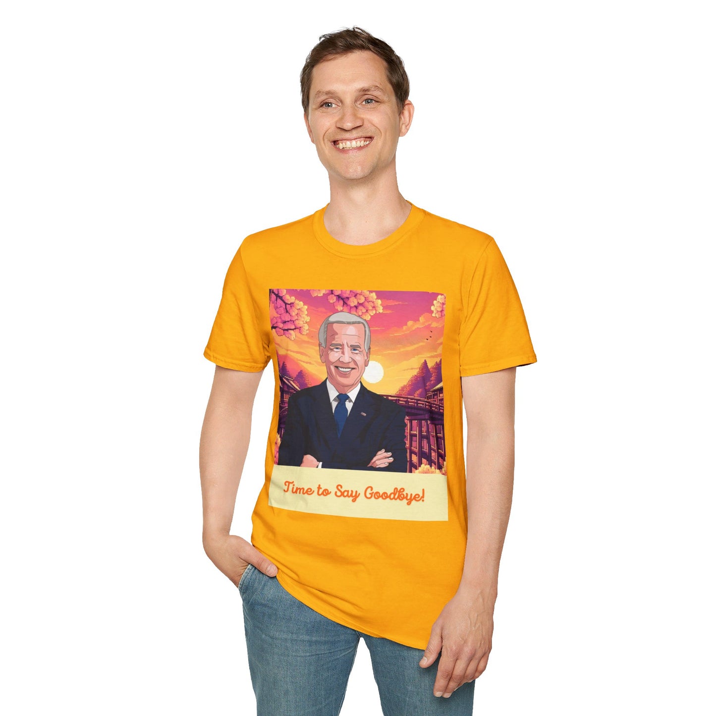 Biden Time to Say Goodbye Unisex Softstyle T-Shirt