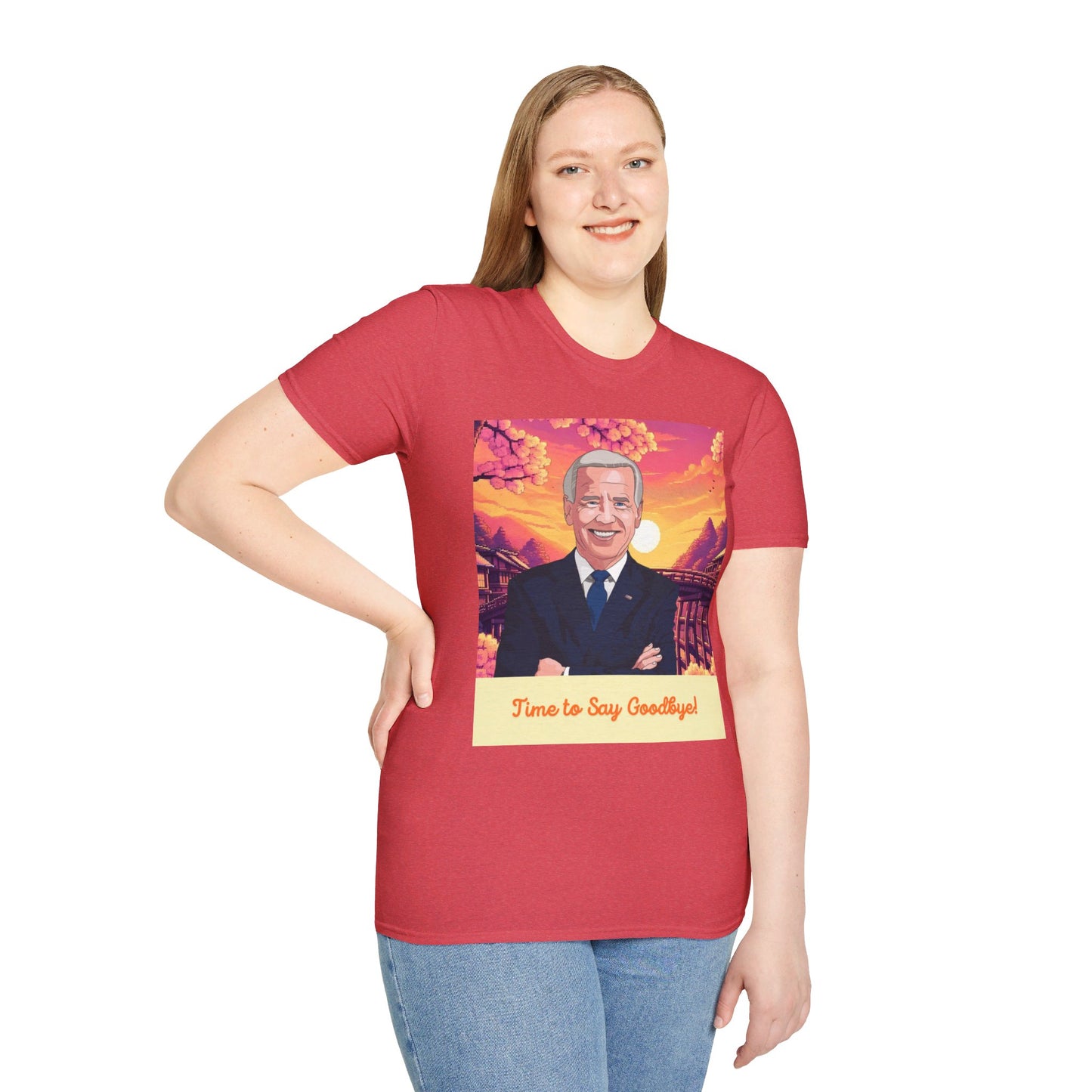 Biden Time to Say Goodbye Unisex Softstyle T-Shirt