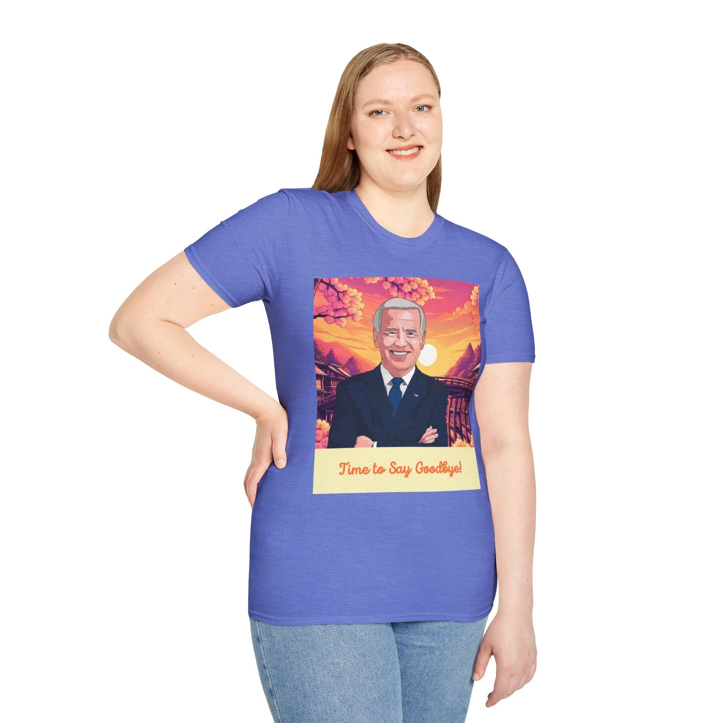 Biden Time to Say Goodbye Unisex Softstyle T-Shirt