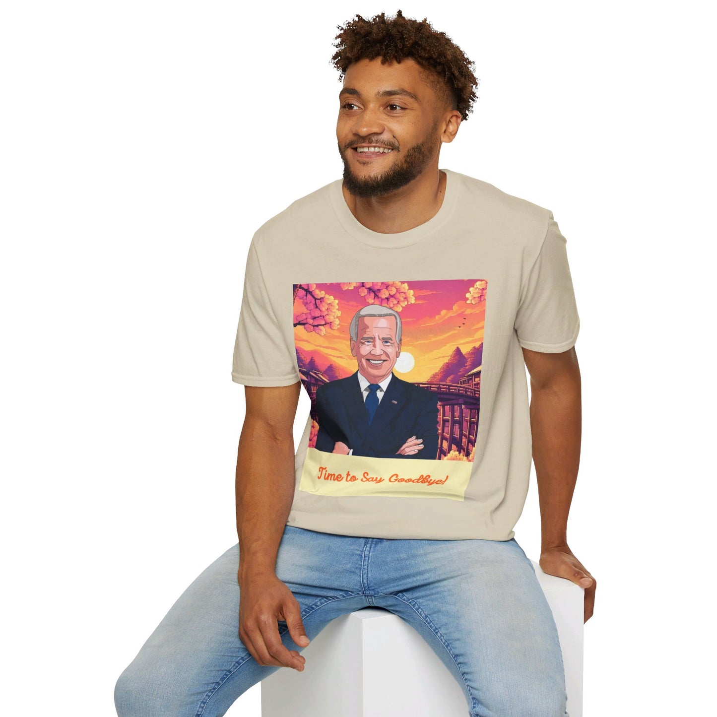 Biden Time to Say Goodbye Unisex Softstyle T-Shirt