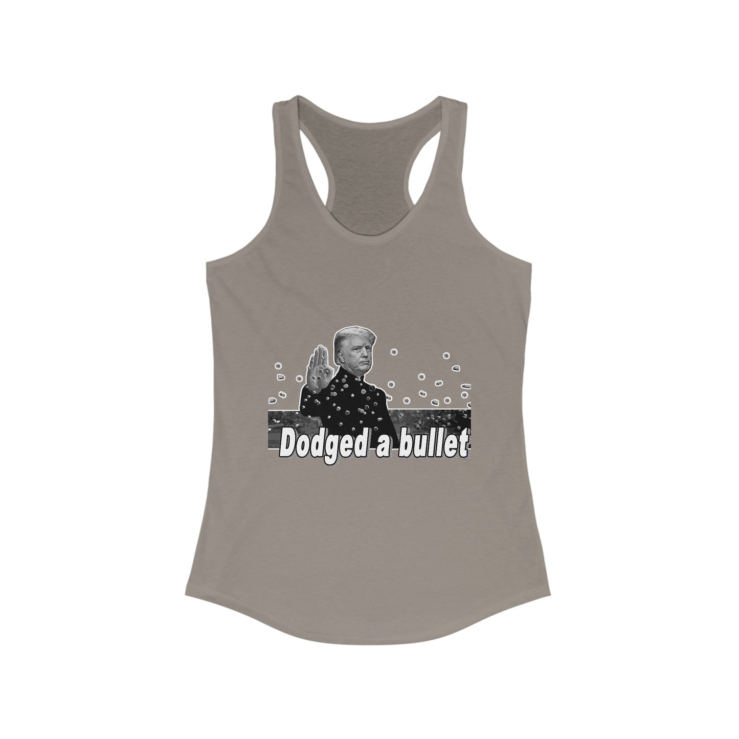 Trump Dodged A Bullet Women's Ideal Racerback Tank