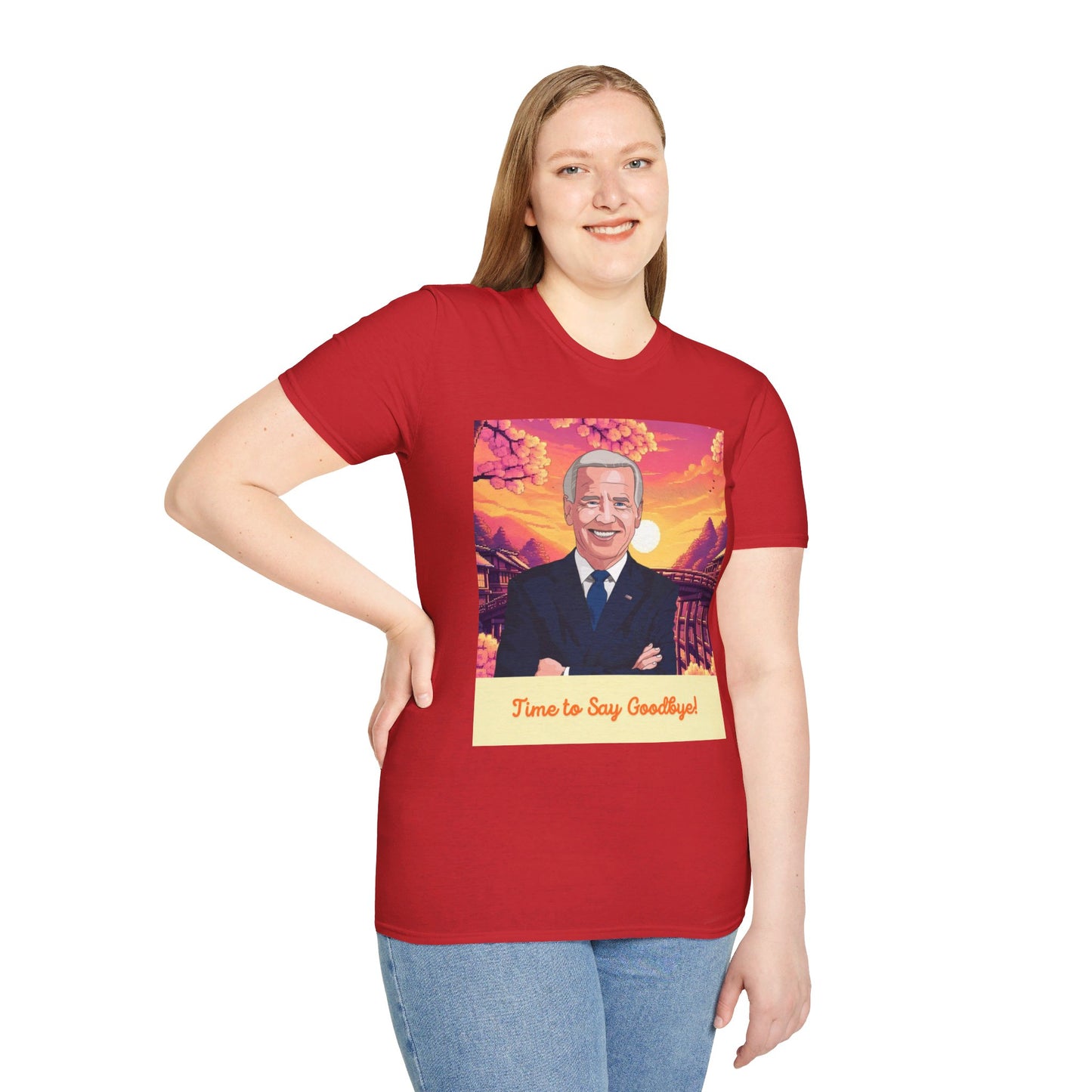 Biden Time to Say Goodbye Unisex Softstyle T-Shirt