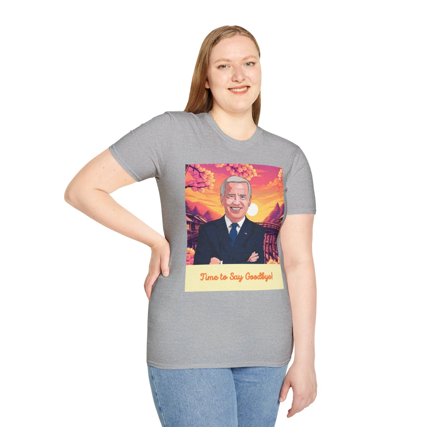 Biden Time to Say Goodbye Unisex Softstyle T-Shirt