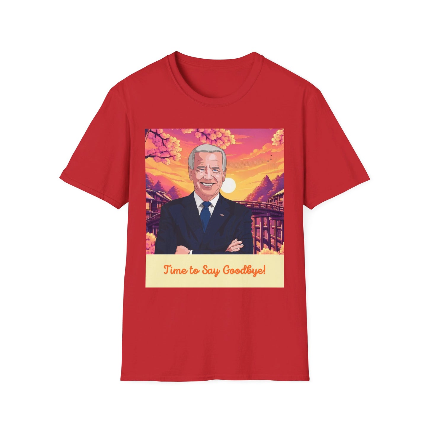 Biden Time to Say Goodbye Unisex Softstyle T-Shirt