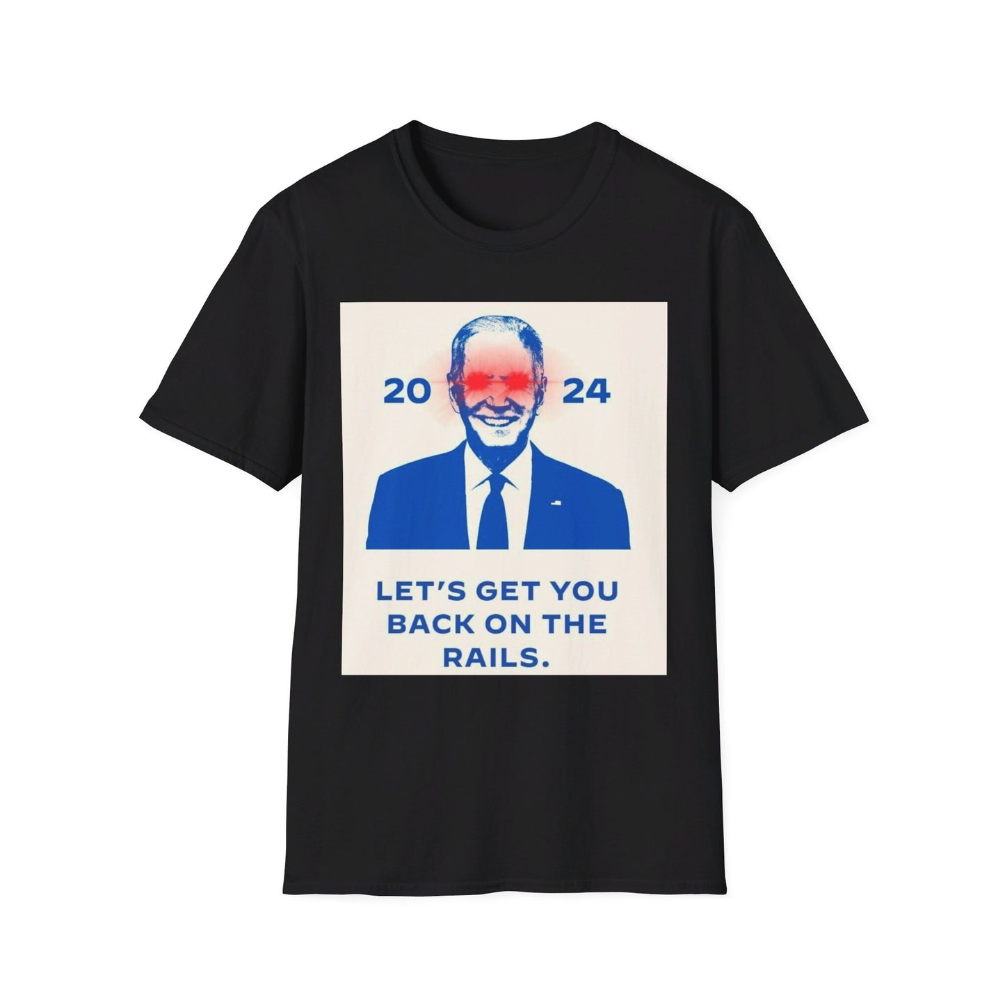 Biden Back on Rails Unisex Softstyle T-Shirt