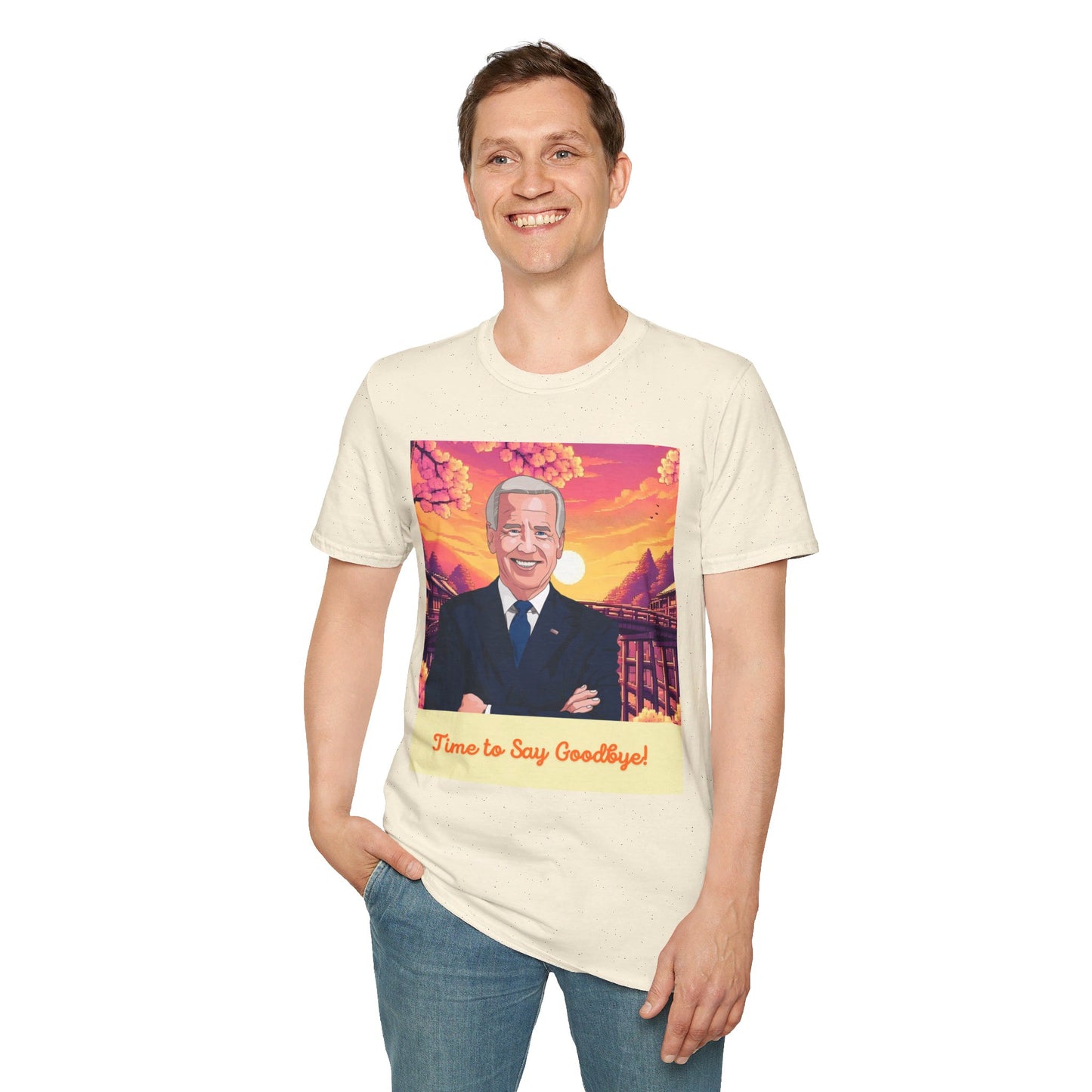 Biden Time to Say Goodbye Unisex Softstyle T-Shirt