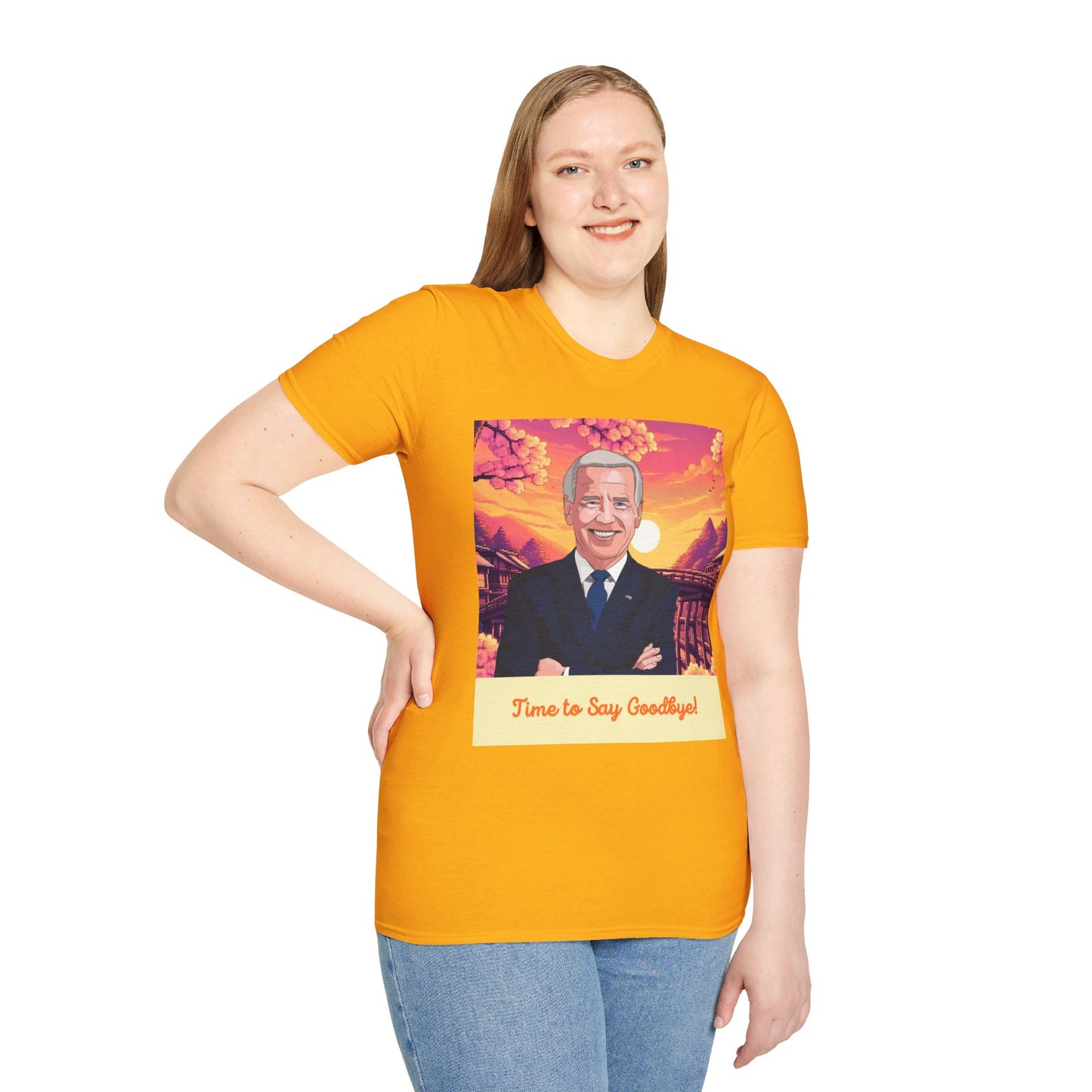 Biden Time to Say Goodbye Unisex Softstyle T-Shirt