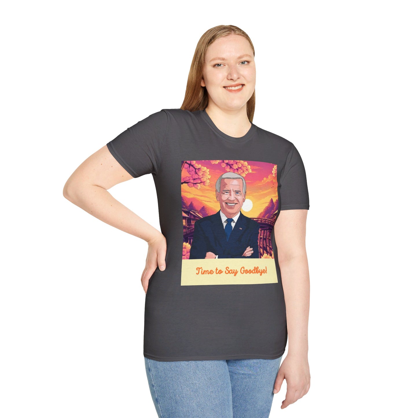 Biden Time to Say Goodbye Unisex Softstyle T-Shirt