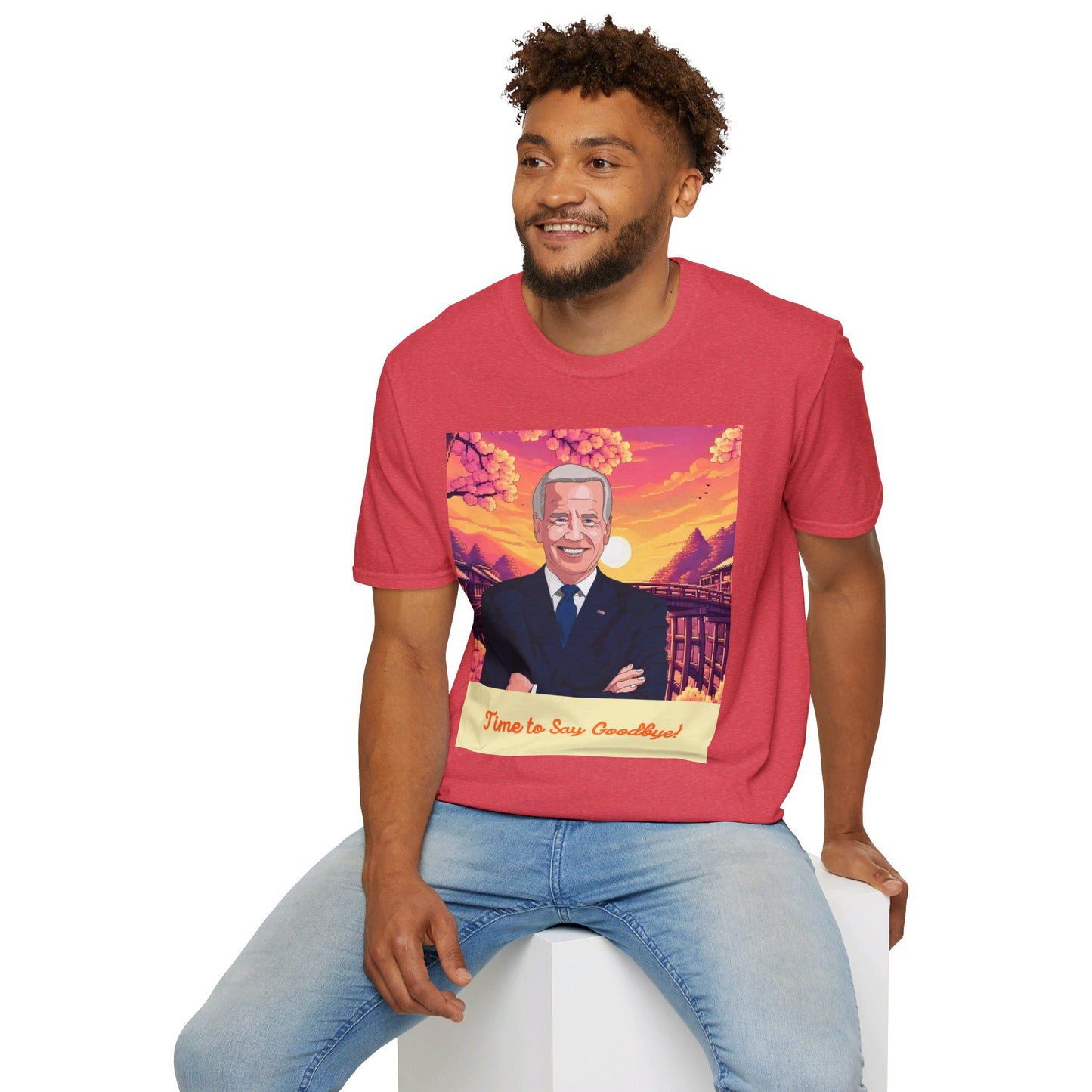 Biden Time to Say Goodbye Unisex Softstyle T-Shirt